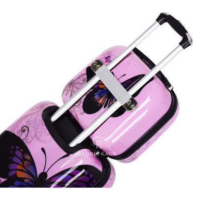 Vanity Case Butterfly Pink Vanity Case Butterfly Pink