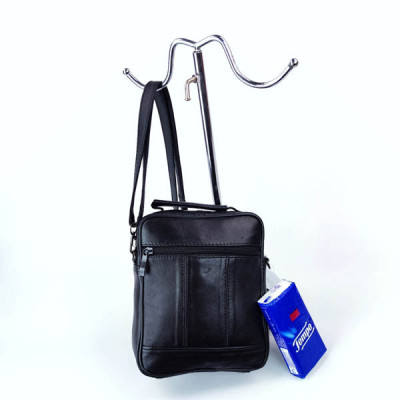 Borsa Tracolla Uomo Vera Pelle Nero Art. 8663