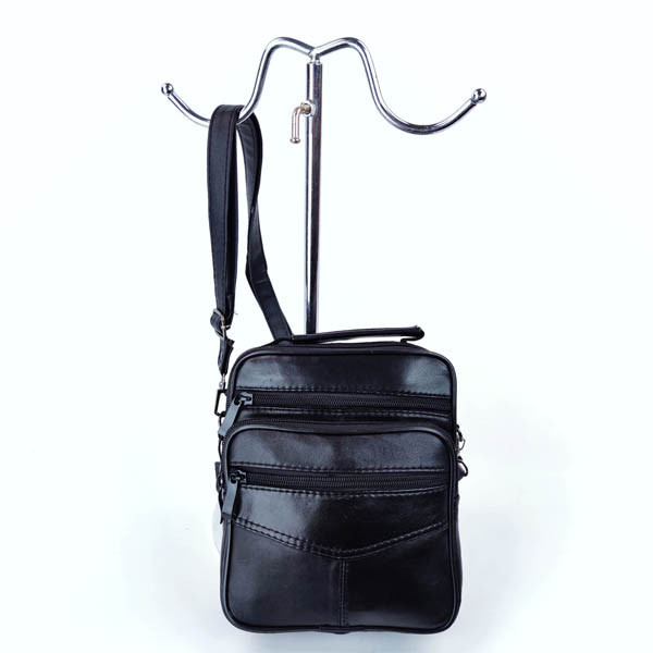 Borsa Tracolla Uomo Vera Pelle Nero Art. 8663