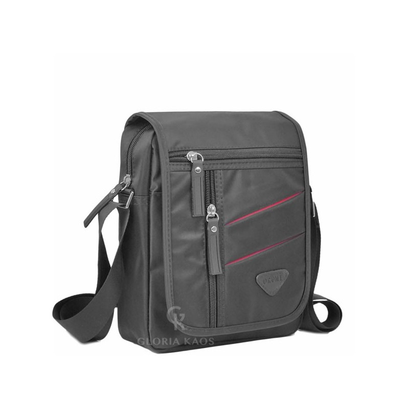 Half Moon Borsa A Tracolla In Nylon Nero, 8,2L, Antifurto E Impermeabile, Con Scomparti Organizzati
