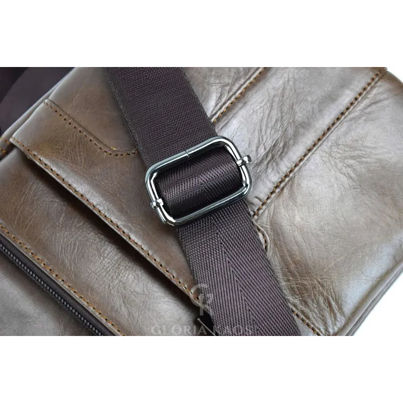 Borsa a tracolla in vera pelle di qualità superiore Art.