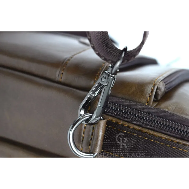 Borsa a tracolla in vera pelle di qualità superiore Art.