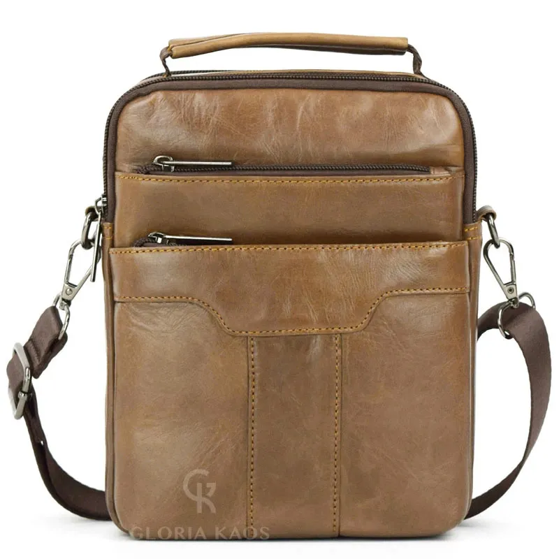 Borsa a tracolla in vera pelle di qualità superiore Art.