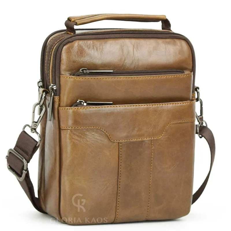Borsa a tracolla in vera pelle di qualità superiore Art.