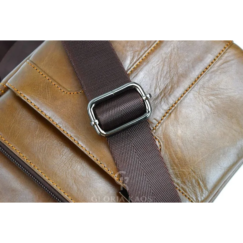 Borsa a tracolla in vera pelle di qualità superiore Art.