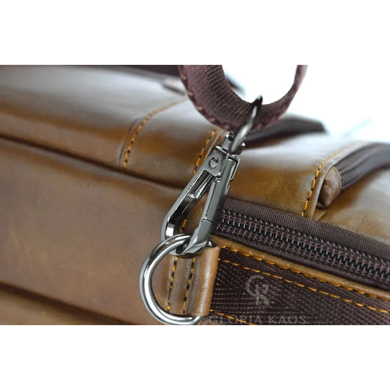 Borsa a tracolla in vera pelle di qualità superiore Art.