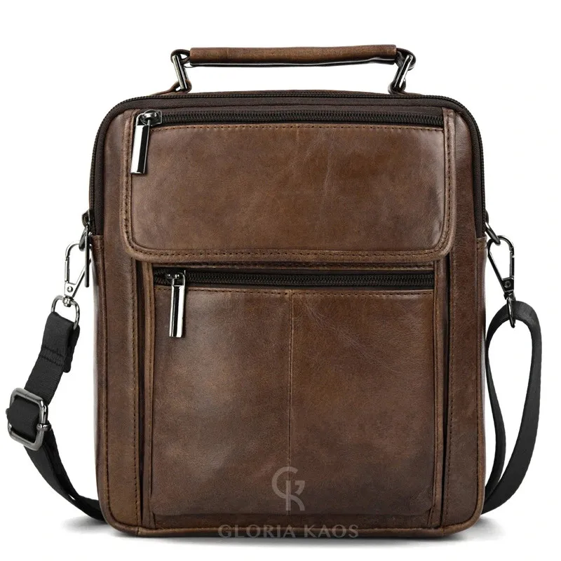 Borsa Tracolla Uomo in Vera Pelle Art. 8816