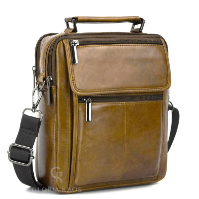Borsa Tracolla Uomo in Vera Pelle Art. 8816