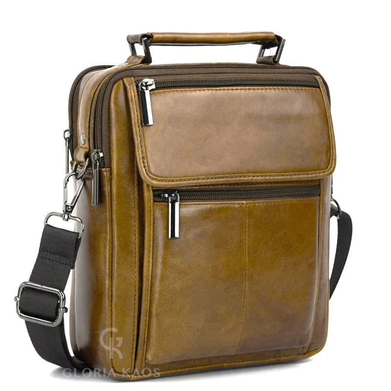 Borsa Tracolla Uomo in Vera Pelle Art. 8816