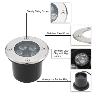 7W Faretto Segnapasso Led IP65 Luce Fredda 6500K 7W Faretto Segnapasso Led IP65 Luce Fredda 6500K